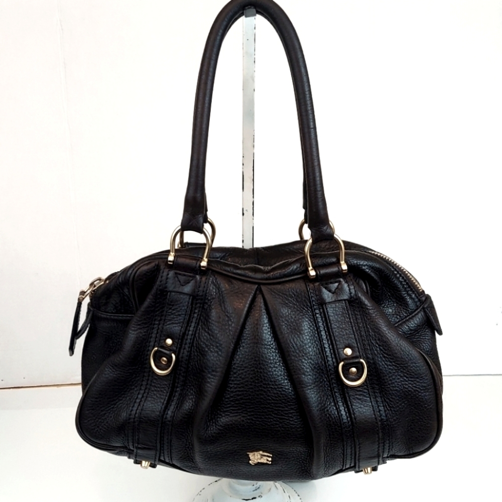 Burberry Vintage Leather Shoulder Satchel